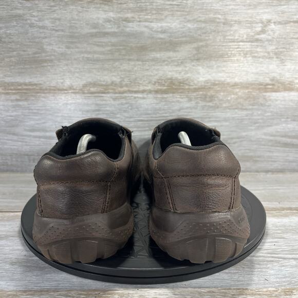 Crocs Men's Yukon Vista II Brown Leather Clogs Size 12 - Picture 4 of 8